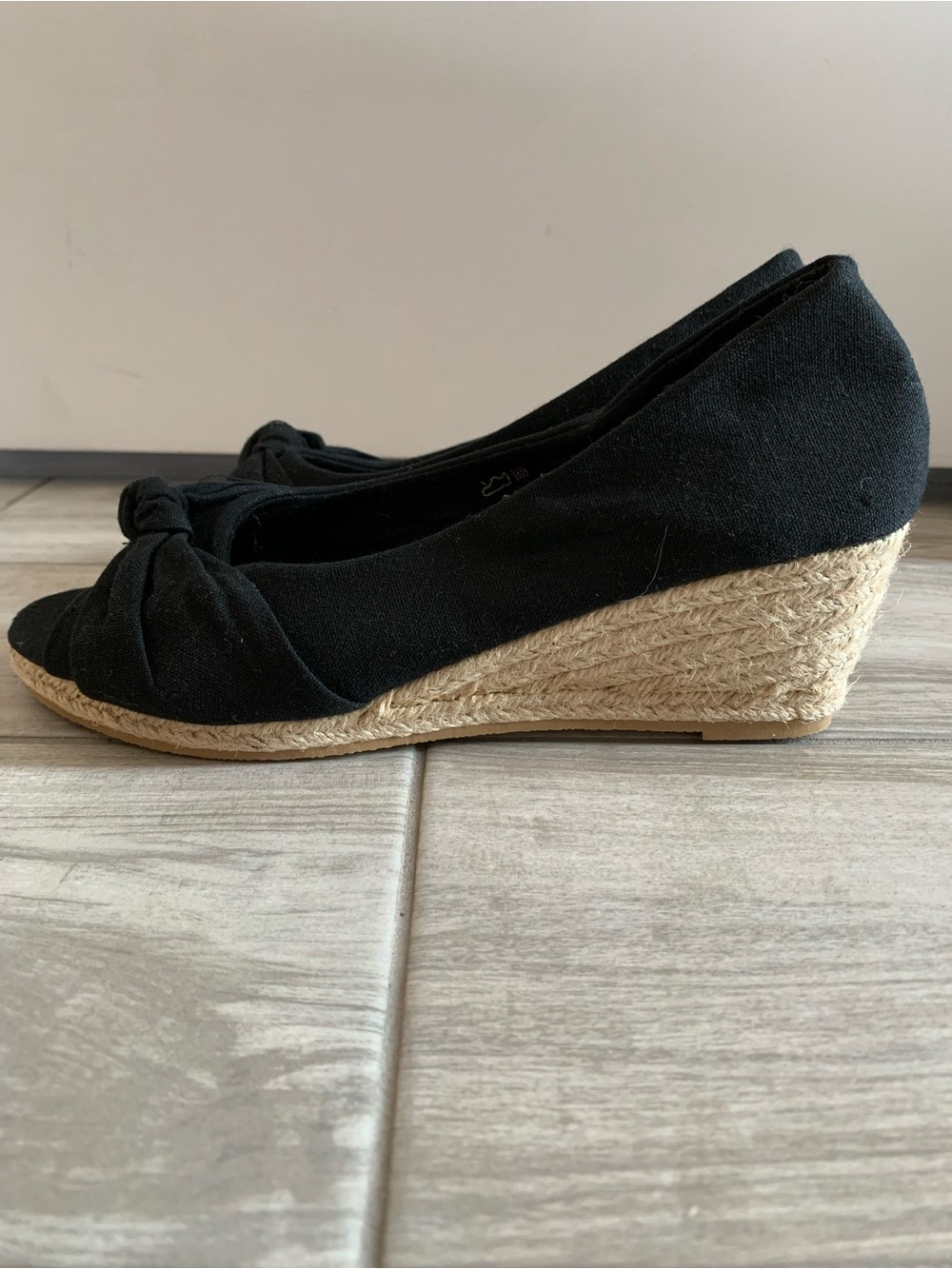 Ardene Black Knotted platform sandals